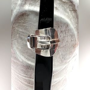 Buckle 925 silver band ring